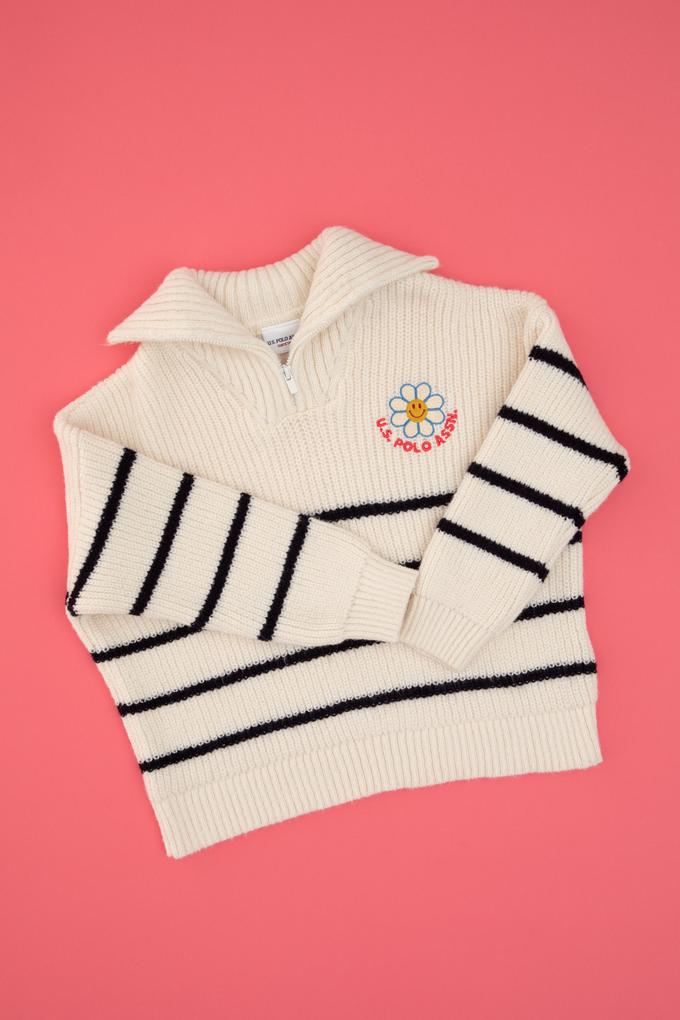 Kız Çocuk Krem Kazak