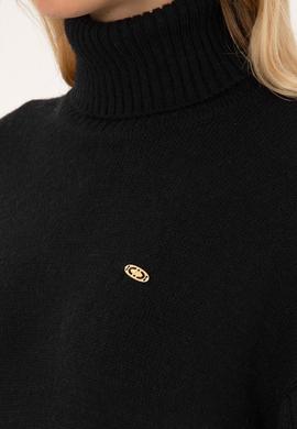 Kadın Siyah Triko Elbise - 50314645014