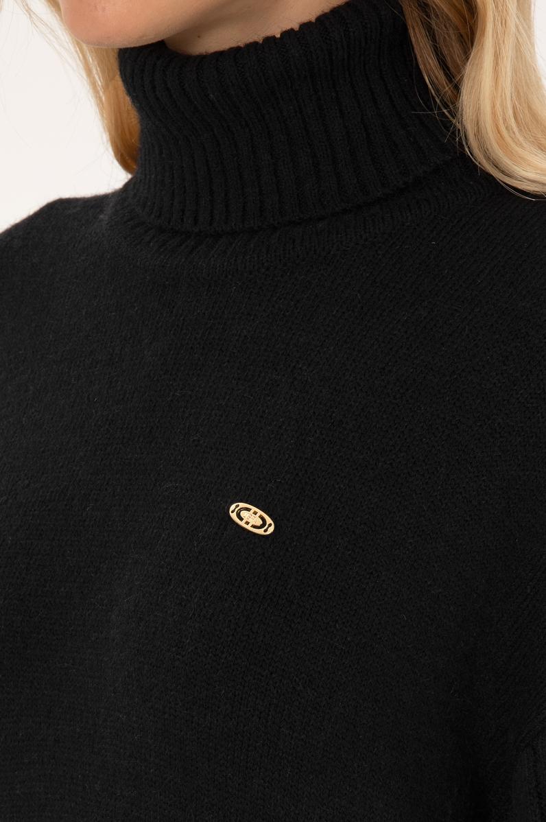 Kadın Siyah Triko Elbise