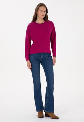 Kadın Fuşya Kazak - 50314675012