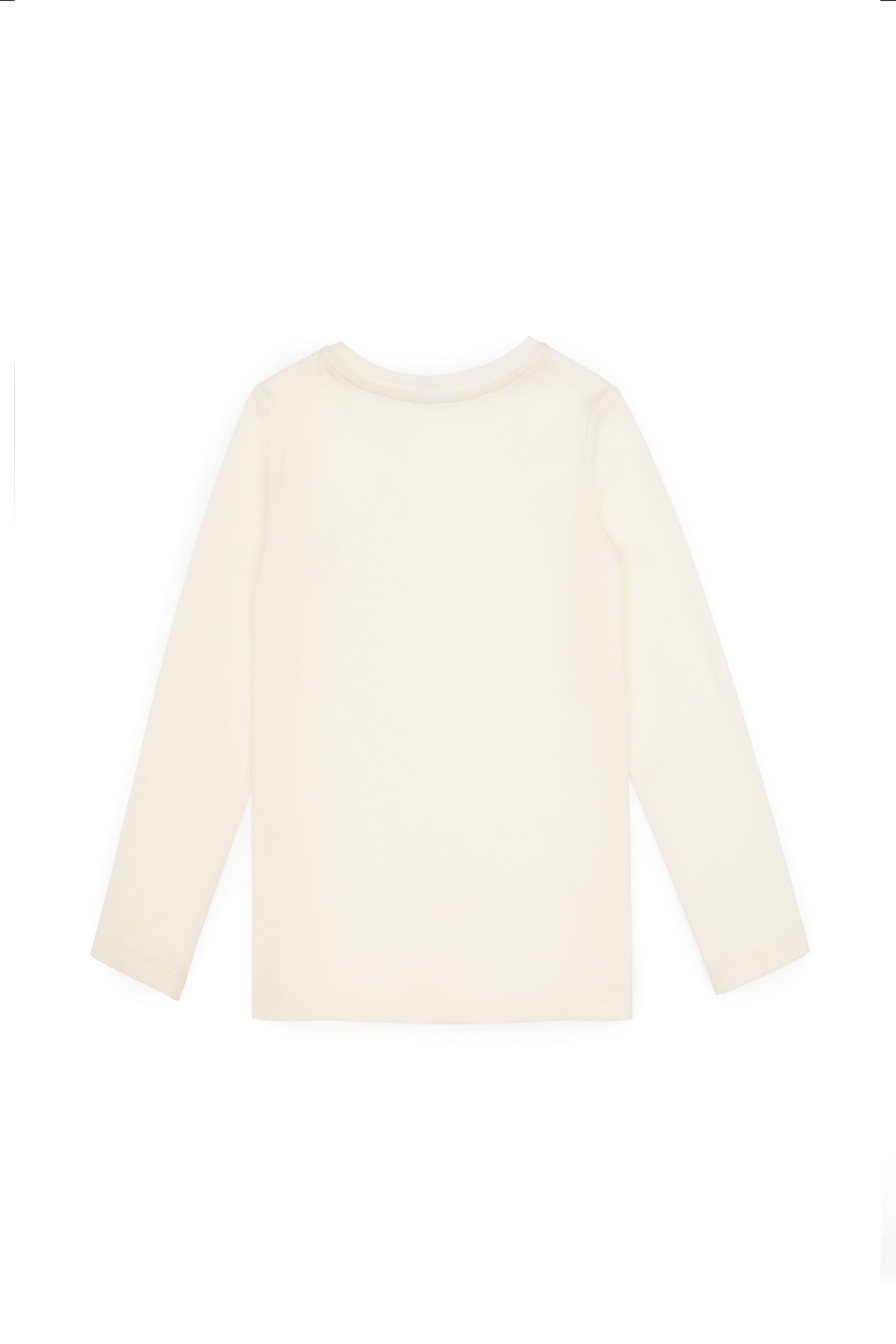 Kız Çocuk Krem Bisiklet Yaka Basic Sweatshirt - Image 5