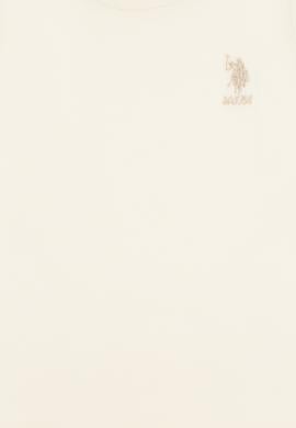 Kız Çocuk Krem Basic Tişört - 50317923056