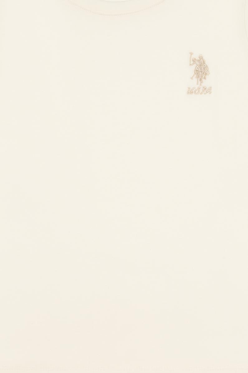 Kız Çocuk Krem Basic Tişört