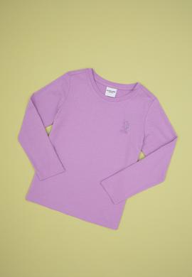 Kız Çocuk Lila Basic Tişört - 50317923039