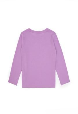 Kız Çocuk Lila Basic Tişört - 50317923039