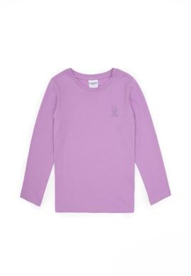 Kız Çocuk Lila Basic Tişört - 50317923039