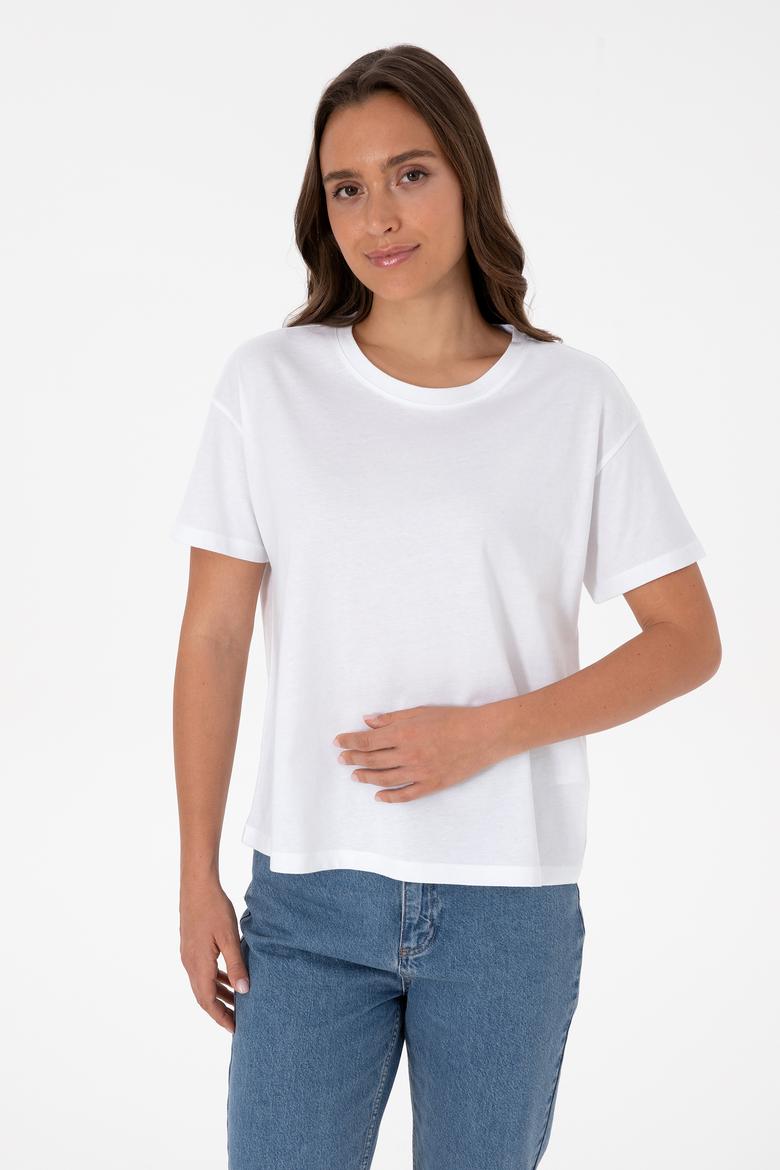 Kadın Beyaz Tişört - 50320031003