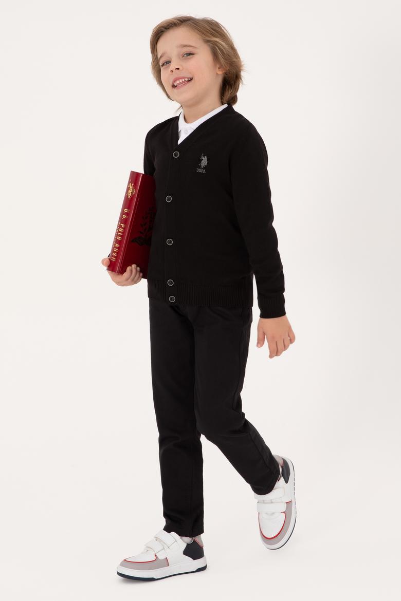 Erkek Çocuk Siyah Triko Hırka - 50295571024