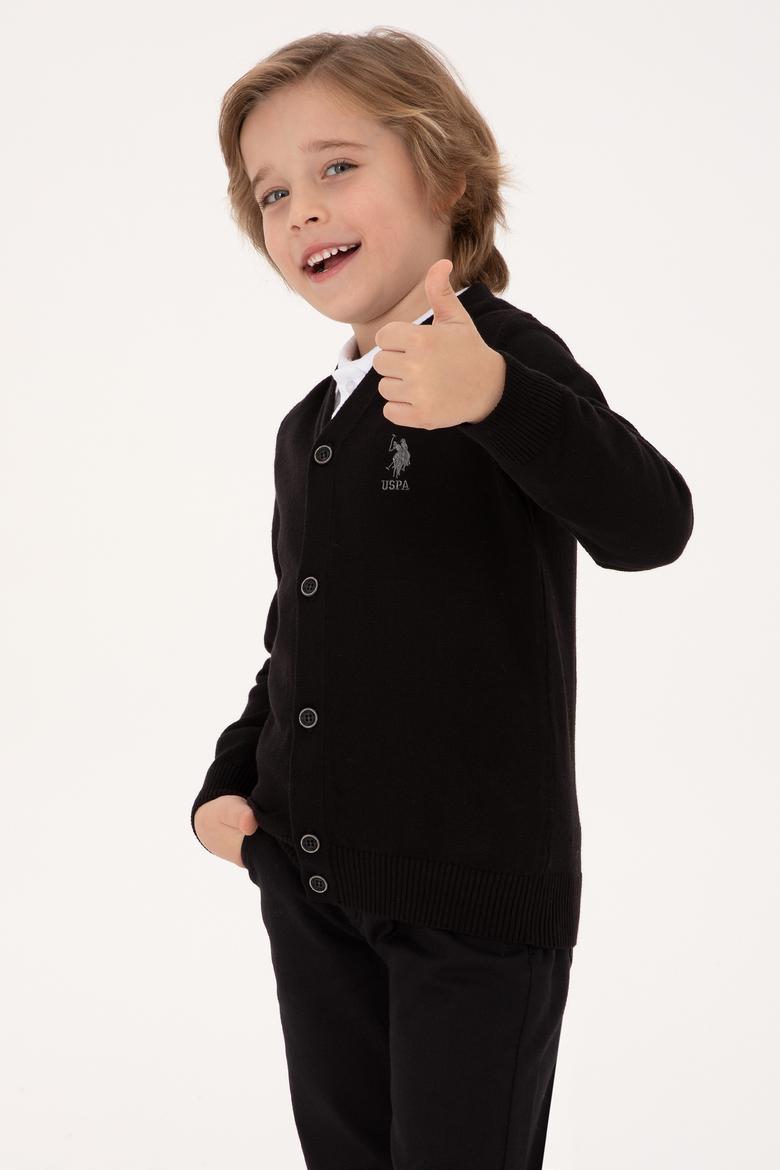 Erkek Çocuk Siyah Triko Hırka