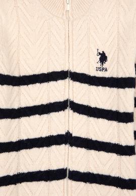 Erkek Çocuk Fermuarlı Krem Triko Hırka - 50295651029