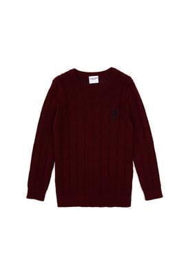 Erkek Çocuk Bordo Basic Kazak - 50315638022