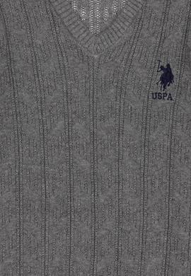 Erkek Çocuk Gri Melanj Basic Kazak - 50315639043