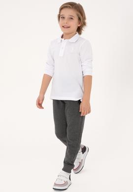 Erkek Çocuk Antrasit Melanj Eşofman Altı - 50314026089