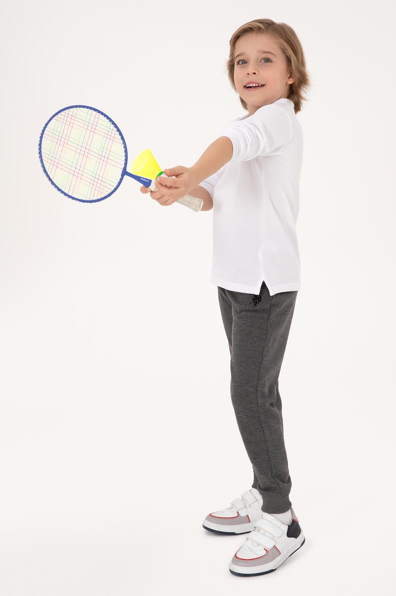 Erkek Çocuk Antrasit Melanj Eşofman Altı