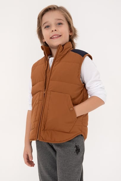 Erkek Çocuk Camel Yelek