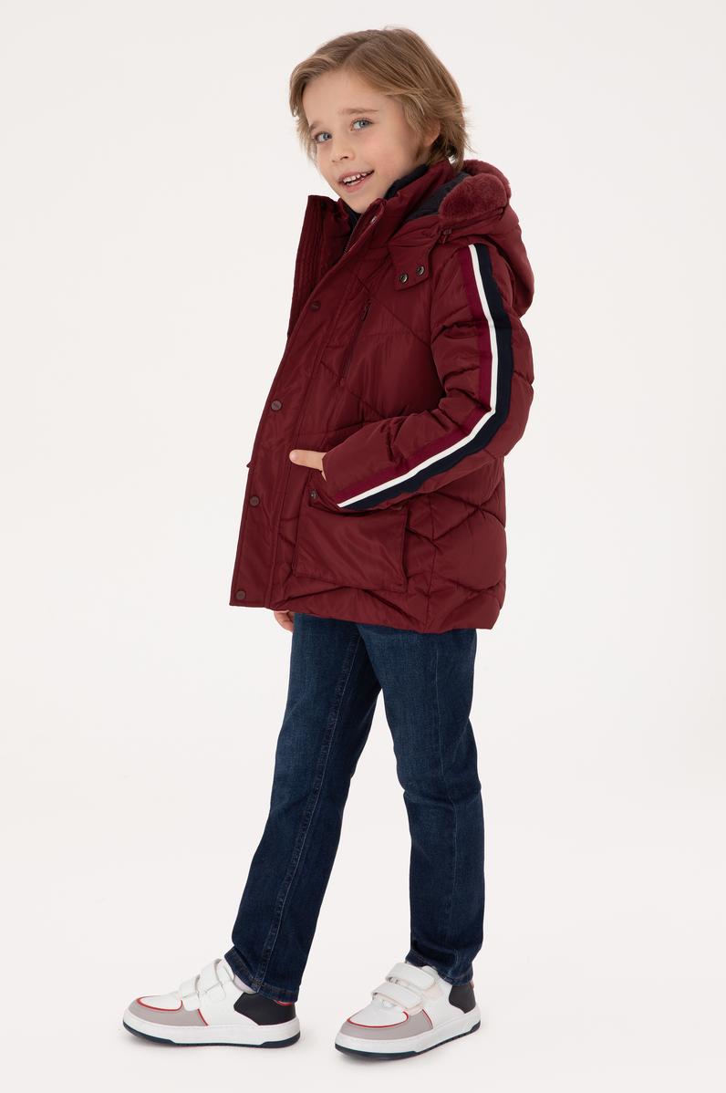 Erkek Çocuk Bordo Kaban