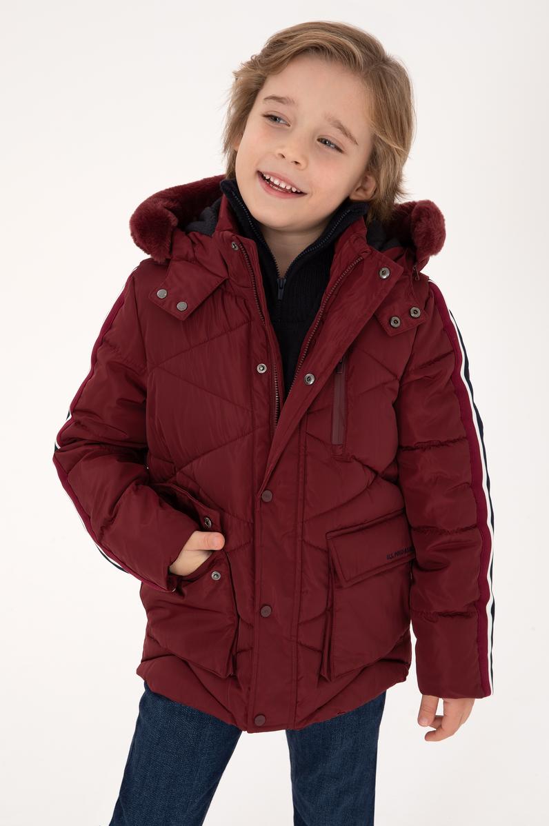 Erkek Çocuk Bordo Kaban