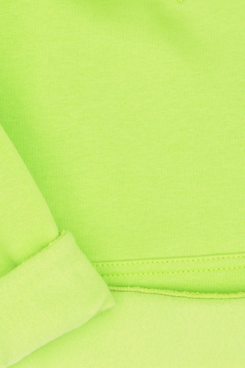 Erkek Çocuk Yeşil Basic Kapüşonlu Şardonlu Sweatshirt - 50313808169