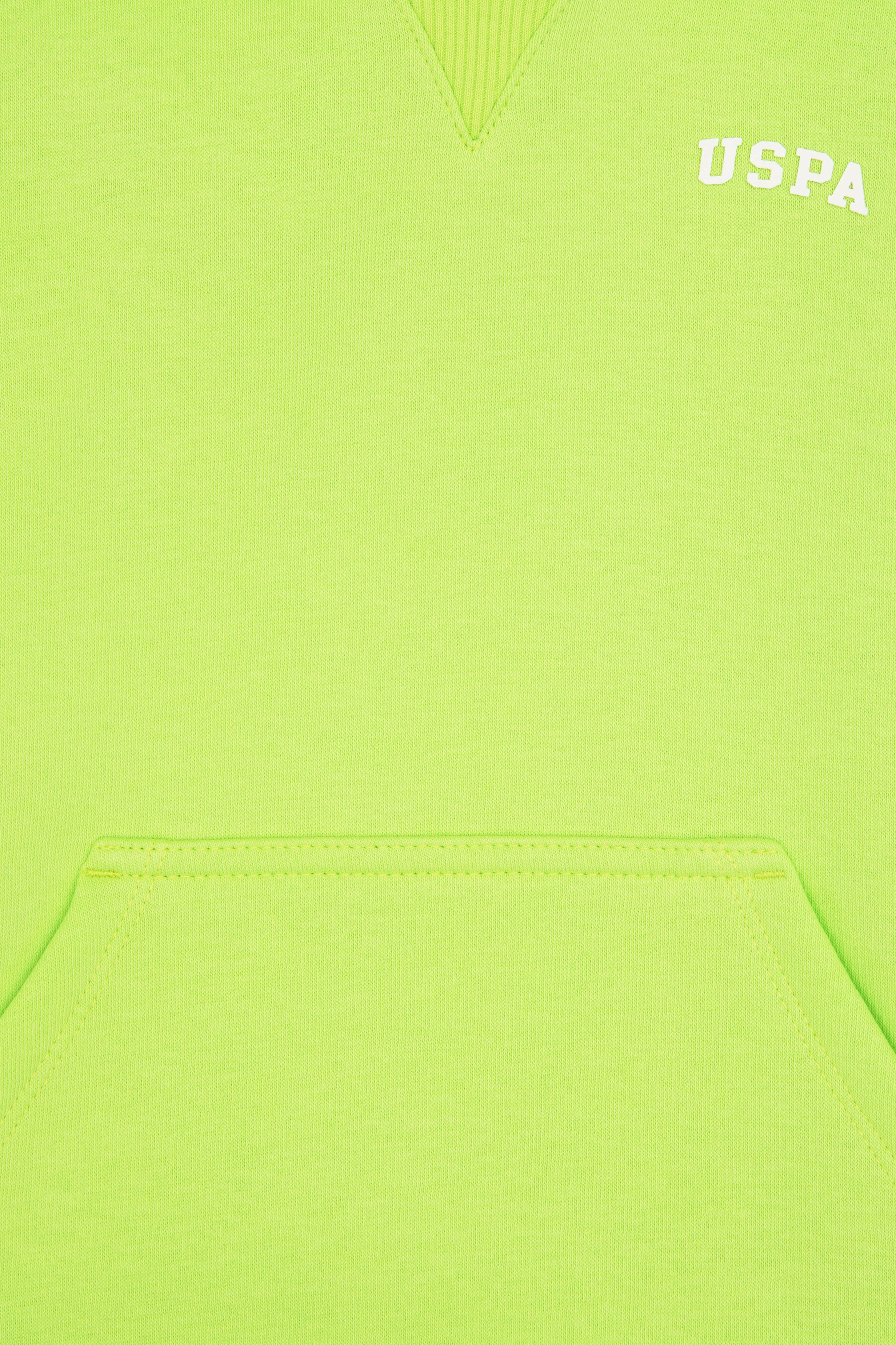 Erkek Çocuk Yeşil Basic Kapüşonlu Şardonlu Sweatshirt - Image 5