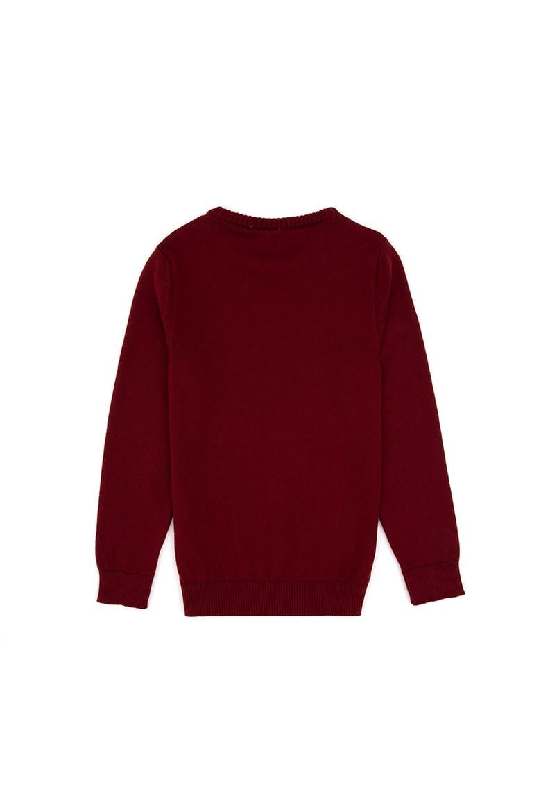 Erkek Çocuk Bordo Basic Kazak - 50315586002