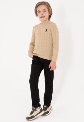 Erkek Çocuk Siyah Kanvas Pantolon - 50317206010