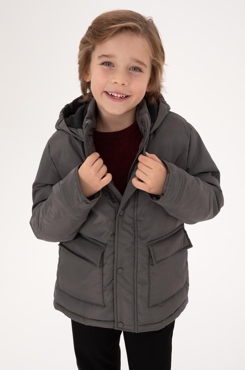 Erkek Çocuk Gri Kaban