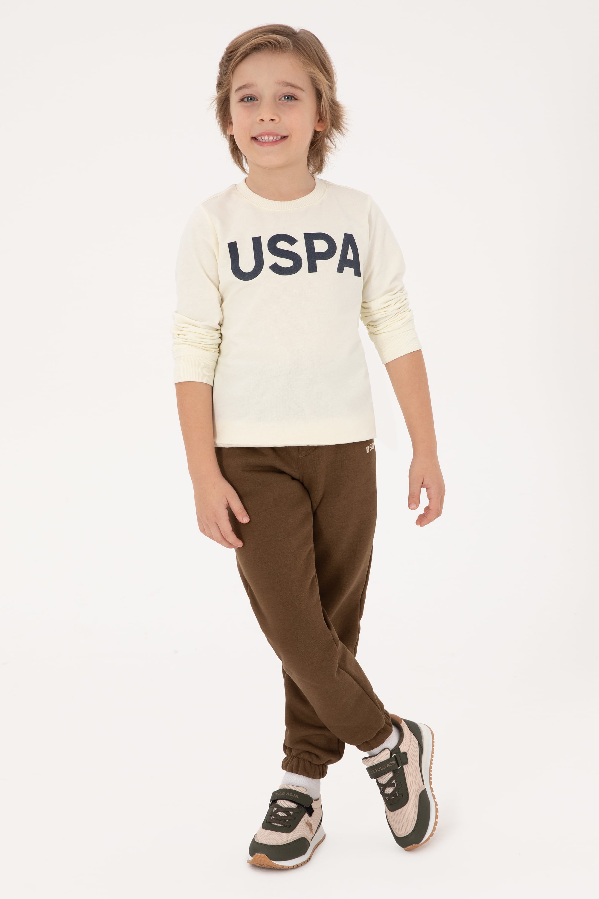 شلوار ورزشی خاکی ریلکس پسرانه یو اس پولو | U.S. Polo Assn. - تصویر 2