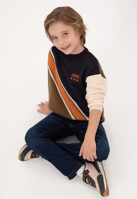 Erkek Çocuk Lacivert Bisiklet Yaka Kazak - 50315608004
