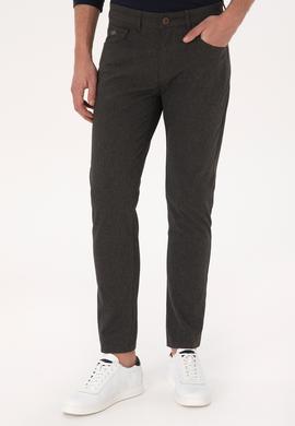 Erkek Koyu Yeşil Kanvas Pantolon - 50311608016