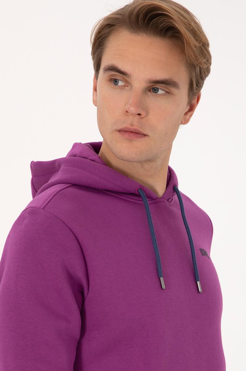 Erkek Menekşe Basic Sweatshirt