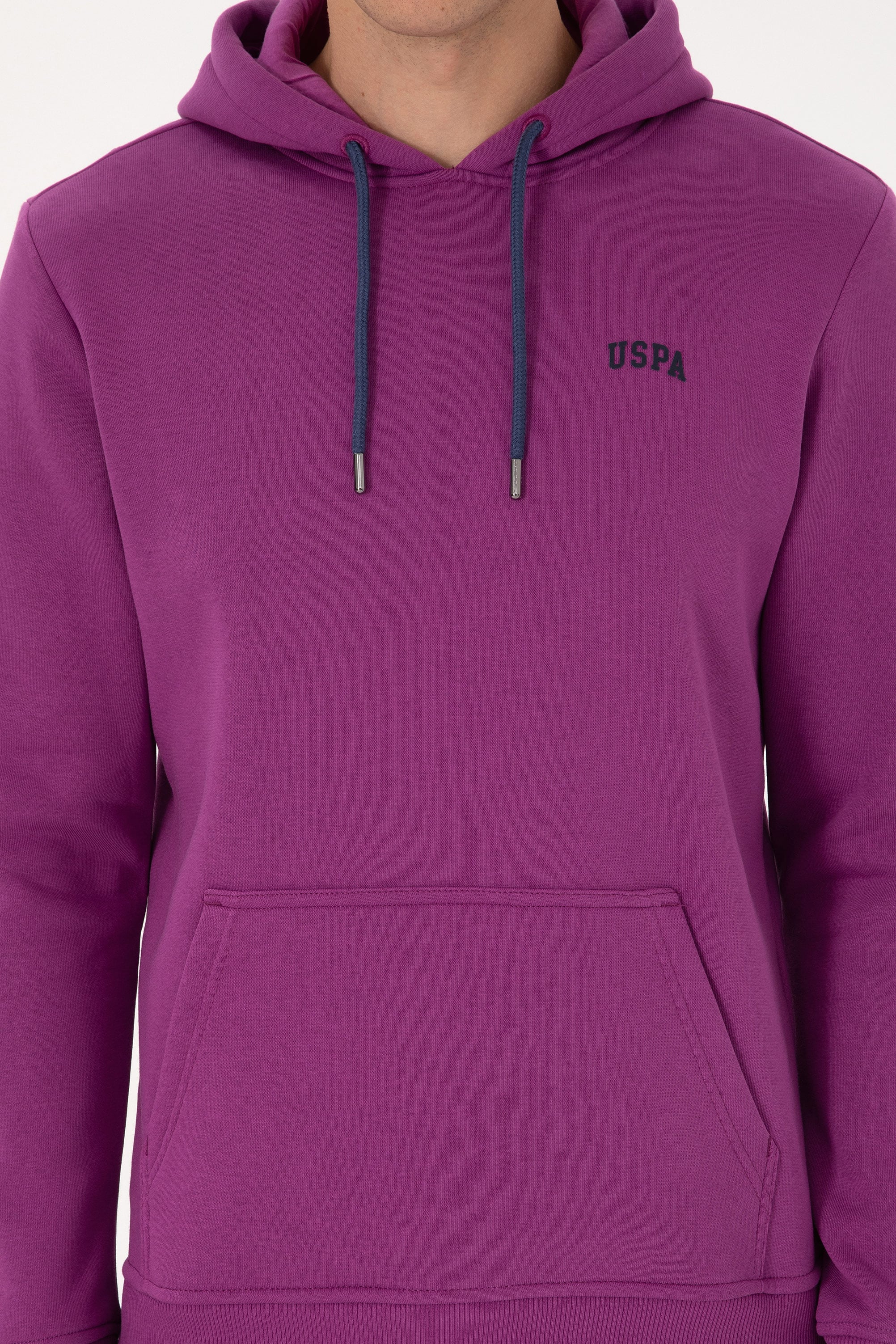 Erkek Menekşe Basic Sweatshirt