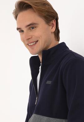 Erkek Lacivert Örme Hırka - 50309982031