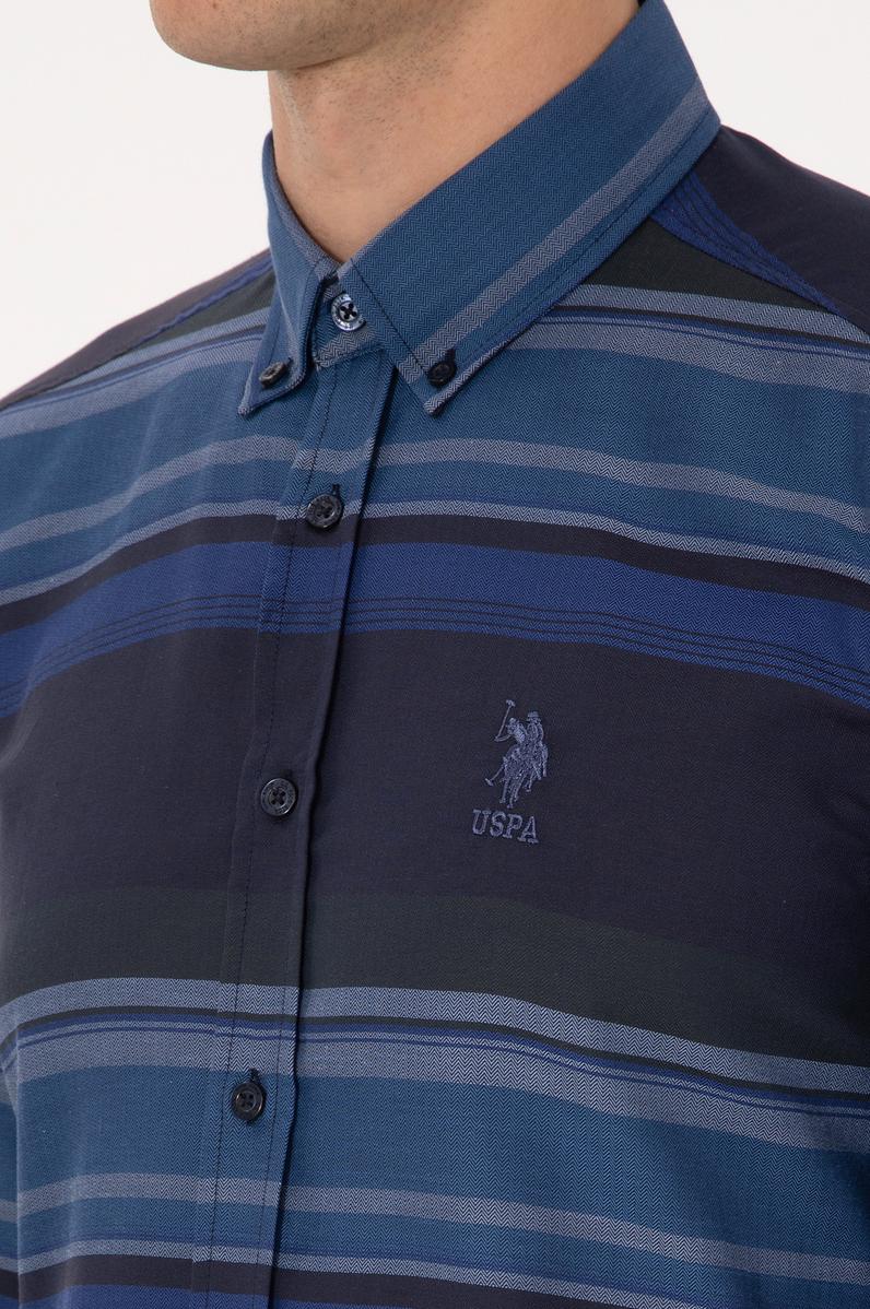 Erkek Lacivert Uzun Kollu Gömlek