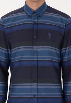 Erkek Lacivert Uzun Kollu Gömlek - 50316648005