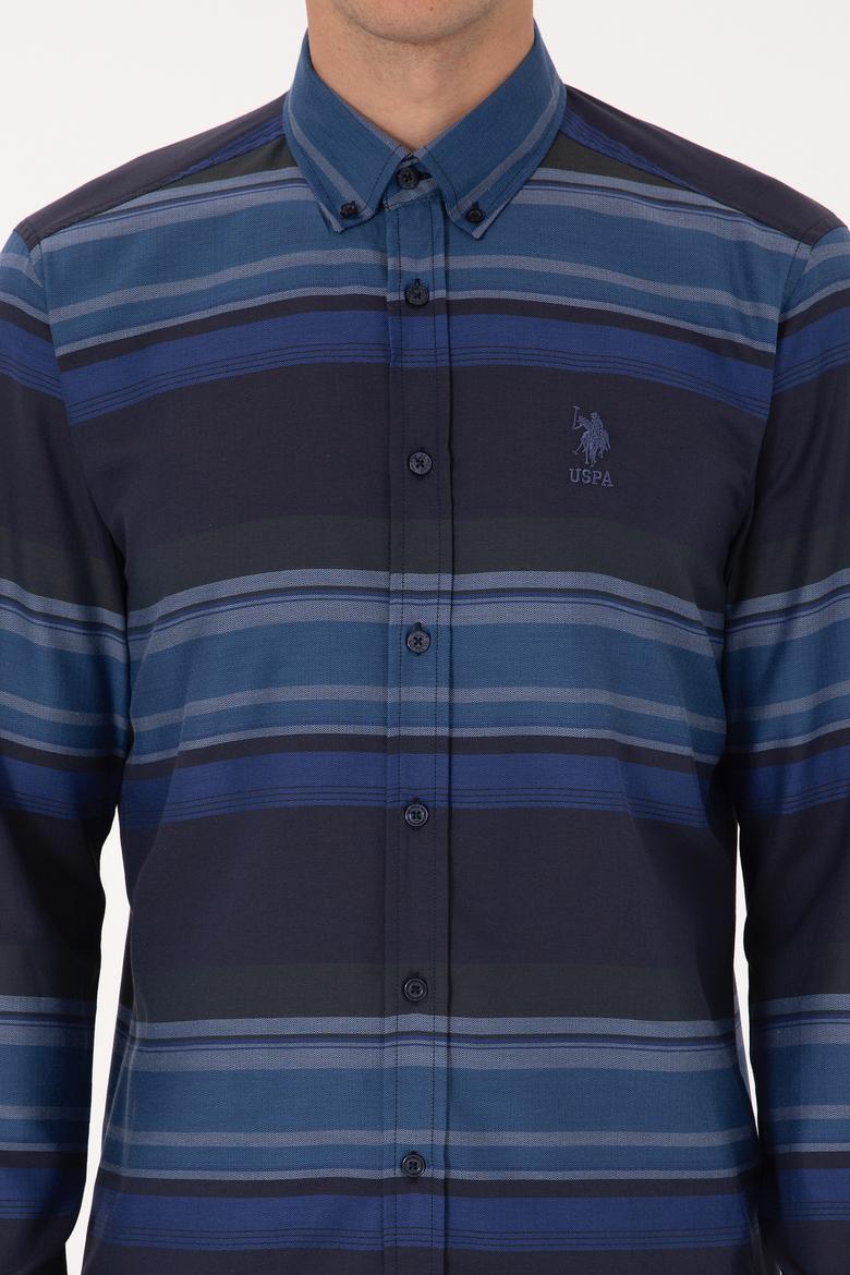 Erkek Lacivert Uzun Kollu Gömlek - 50316648005