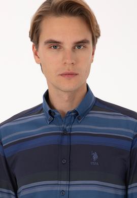 Erkek Lacivert Uzun Kollu Gömlek - 50316648005