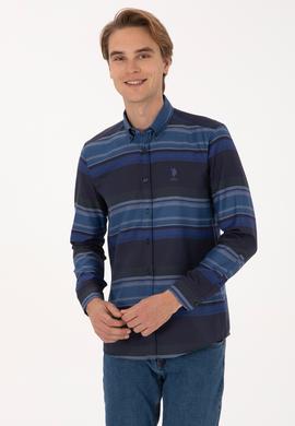 Erkek Lacivert Uzun Kollu Gömlek - 50316648005