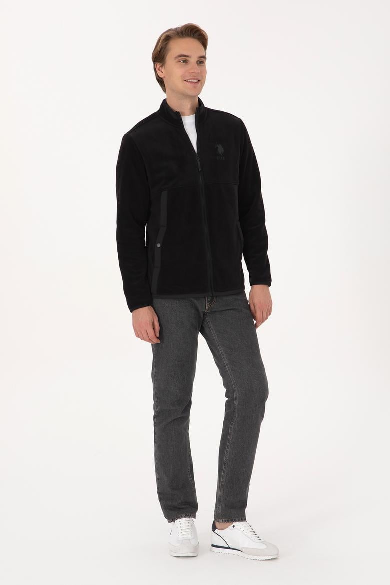 Erkek Siyah Örme Hırka - 50310002026