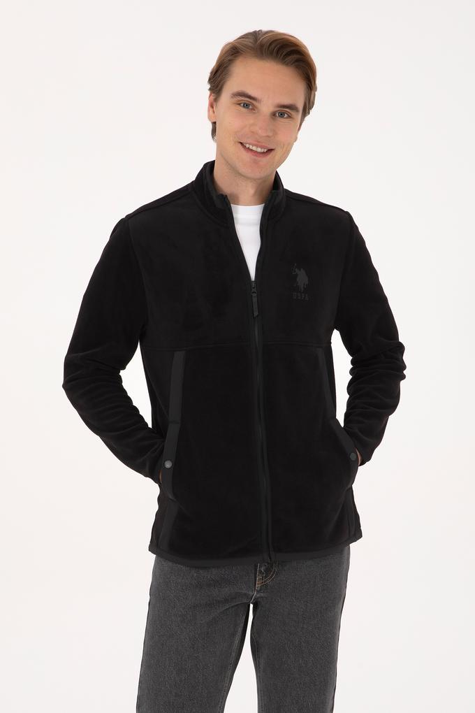 Erkek Siyah Örme Hırka