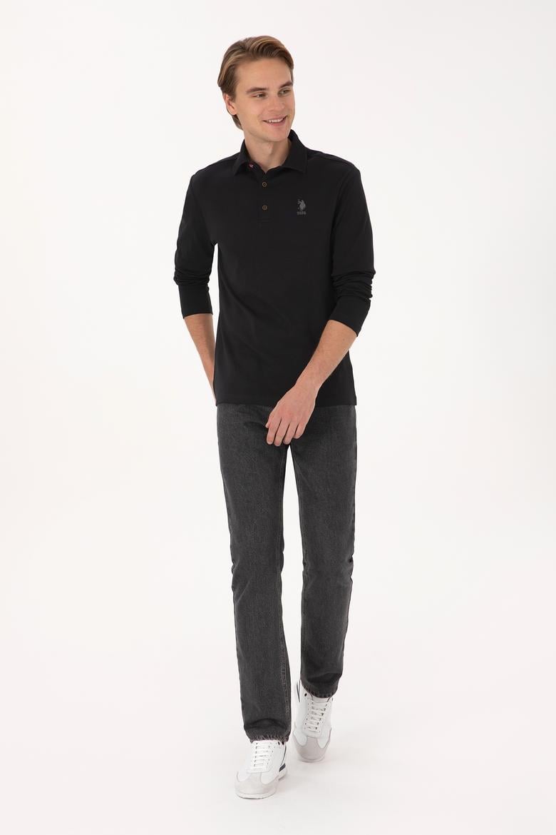 Erkek Siyah Basic Sweatshirt - 50307692027