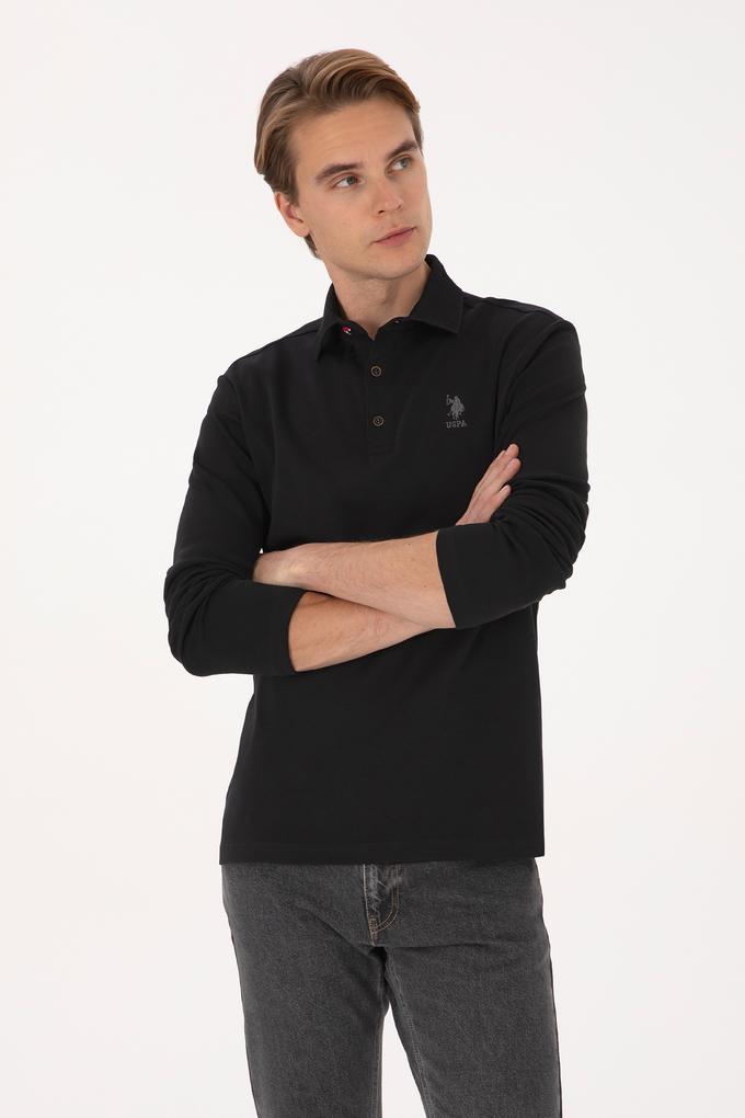 Erkek Siyah Basic Sweatshirt