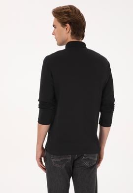 Erkek Siyah Basic Sweatshirt - 50307692027