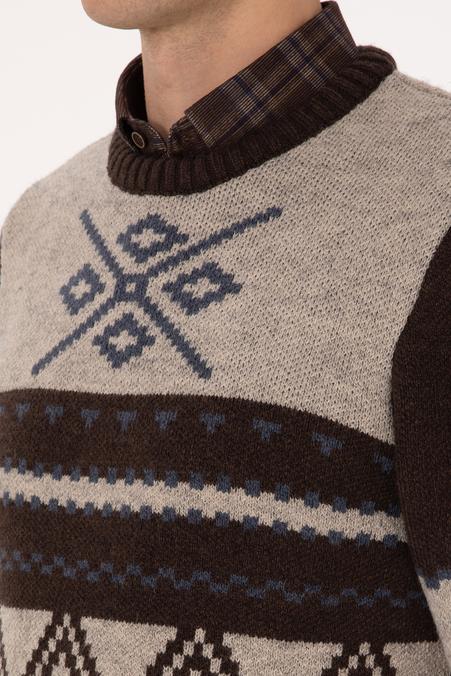 Erkek Kahverengi Kazak