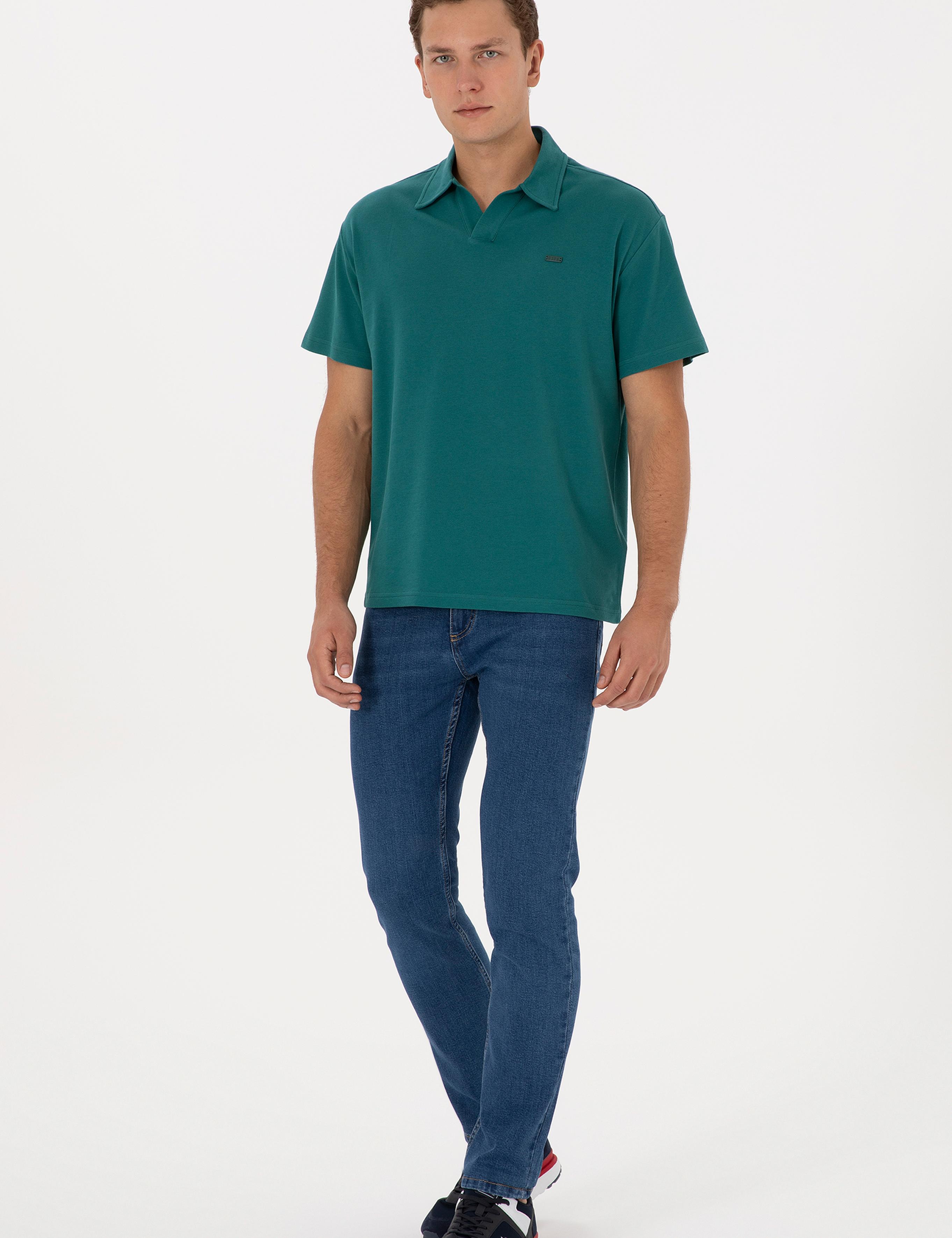 تی شرت یقه انگلیسی ریلکس مردانه یو اس پولو | U.S. Polo Assn. - تصویر 4