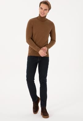 Erkek Haki Melanj Basic Kazak - 50307760014