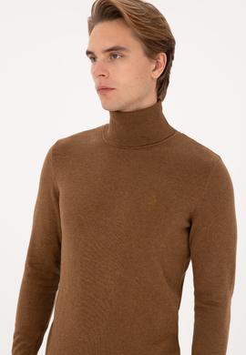 Erkek Haki Melanj Basic Kazak - 50307760014