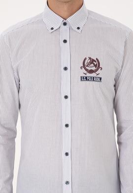 Erkek Açık Lacivert Uzun Kollu Gömlek - 50308214006