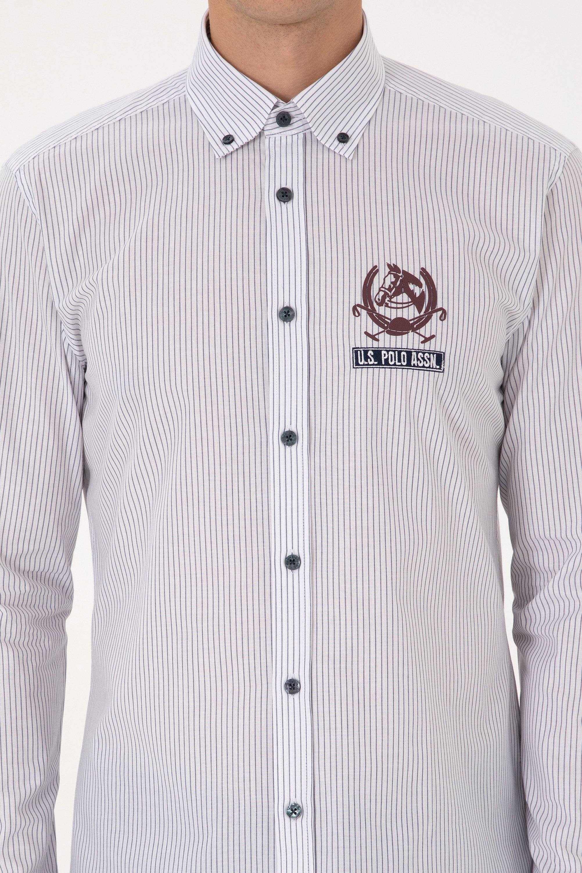 Erkek Açık Lacivert Uzun Kollu Gömlek - 50308214006