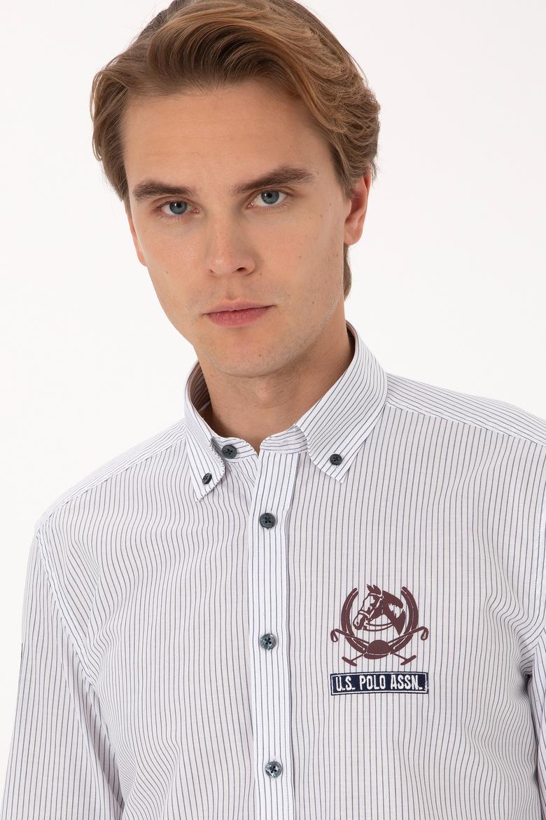 Erkek Açık Lacivert Uzun Kollu Gömlek - 50308214006