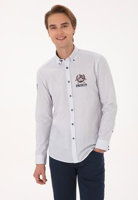 Erkek Açık Lacivert Uzun Kollu Gömlek - 50308214006